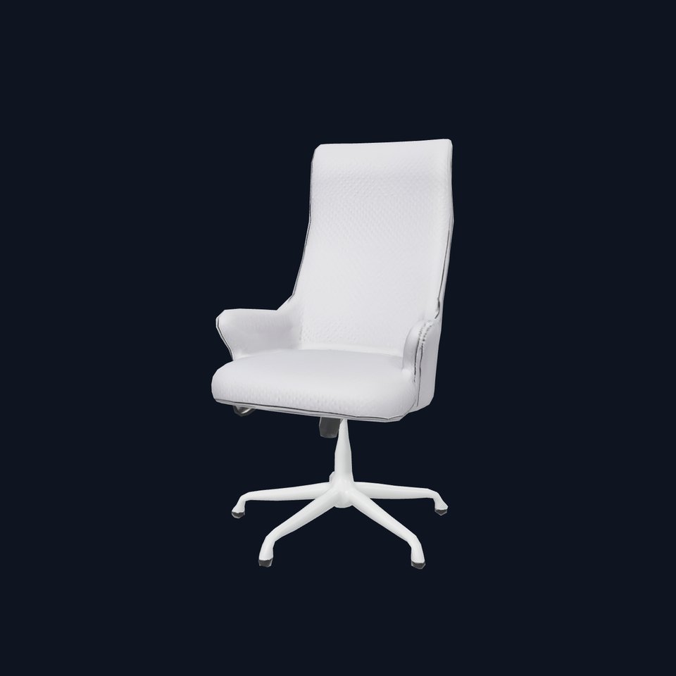 Elegant Gray Office Chair model pack